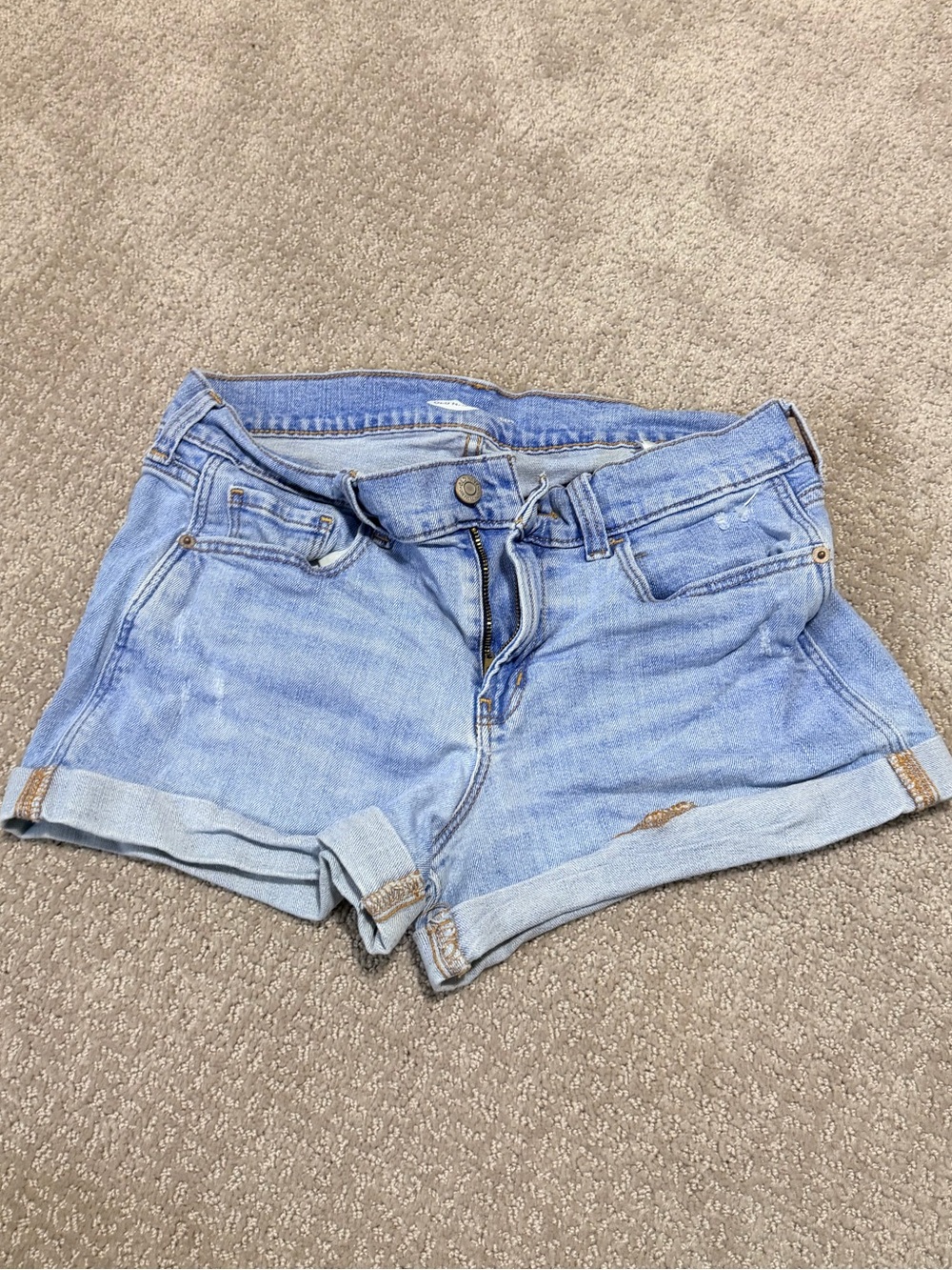 Old Navy Light Blue Denim Cuffed Women's Shorts